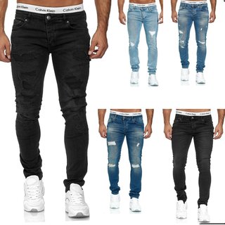Herren Jeanshosen  Stretch Hose  Slim fit   SKINNY Jeans Blau  OMG Schwarz 2020