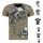 Herren Vintage T-Shirt Basic Shirt  Kurzarm  Totenkopf  Skull Rocker  9361  T