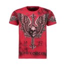 Herren Vintage T-Shirt  Shirt  Kurzarm  Totenkopf  Skull...