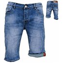 .Herren Bermuda Jeans Shorts Stretch Denim Kurze Capri Hose Sommer D89#