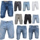 .iProfash Herren Bermuda Jeans Shorts Stretch Denim Kurze...