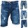 .iProfash Herren Bermuda Jeans Shorts Stretch Denim Kurze Capri Hose Sommer 19