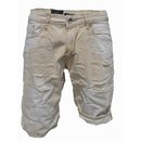 Bermuda Jeans Shorts Stretch Denim Kurze Capri Hose Sommer. iProfash  9240 beige