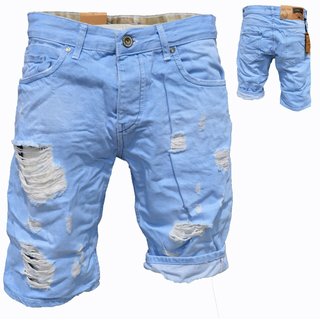 Bermuda Jeans Shorts Stretch Denim Kurze Capri Hose Sommer. iProfash Herren 1011