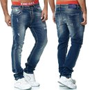 Herren Jeans Hose  Slim Fit SKINNY  S 1169 BLAU