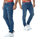 Herren Jeans Hose Regular Slim Fit SKINNY Used  H1002- 1....