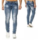 Herren Jeanshosen  Stretch Hose  Jeans  Slim fit  SUPER SKINNY Jeans Blau 1317