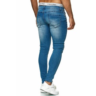 Herren Jeanshosen  Stretch Hose  Jeans  Slim fit  SUPER SKINNY Jeans Blau78307