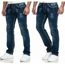 jeans Regular Straight Fit Hose  Blau NEU