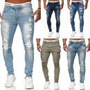 Herren Jeanshosen  Stretch Hose  Jeans  Slim fit  SUPER SKINNY Jeans Blau 2021