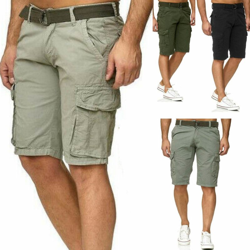 Herren Cargo Jeans Shorts Kurze Hose Sommer Bermuda 7980 