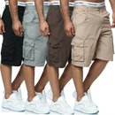 Herren Shorts Bermuda Cargo Pants Vintage Casual Sommer...