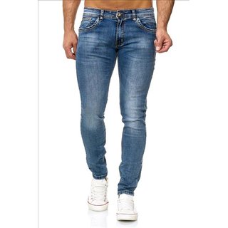 Designer Herren Jeans Hose Skinny Basic Stretch Jeanshose Regular Slim NEU