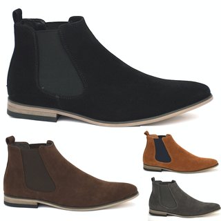 Herren Chelsea Boots Stiefel Holzoptik Schuhe  Business Blockabsatz  3026