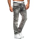 Herren Designer Jeans HOSE Blau dicke NAHT VintageW29-W44  5056